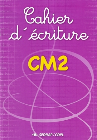 Cahier d'ecriture 5 cdpl