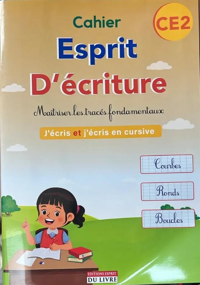 Cahier esprit d'ecriture Ce2