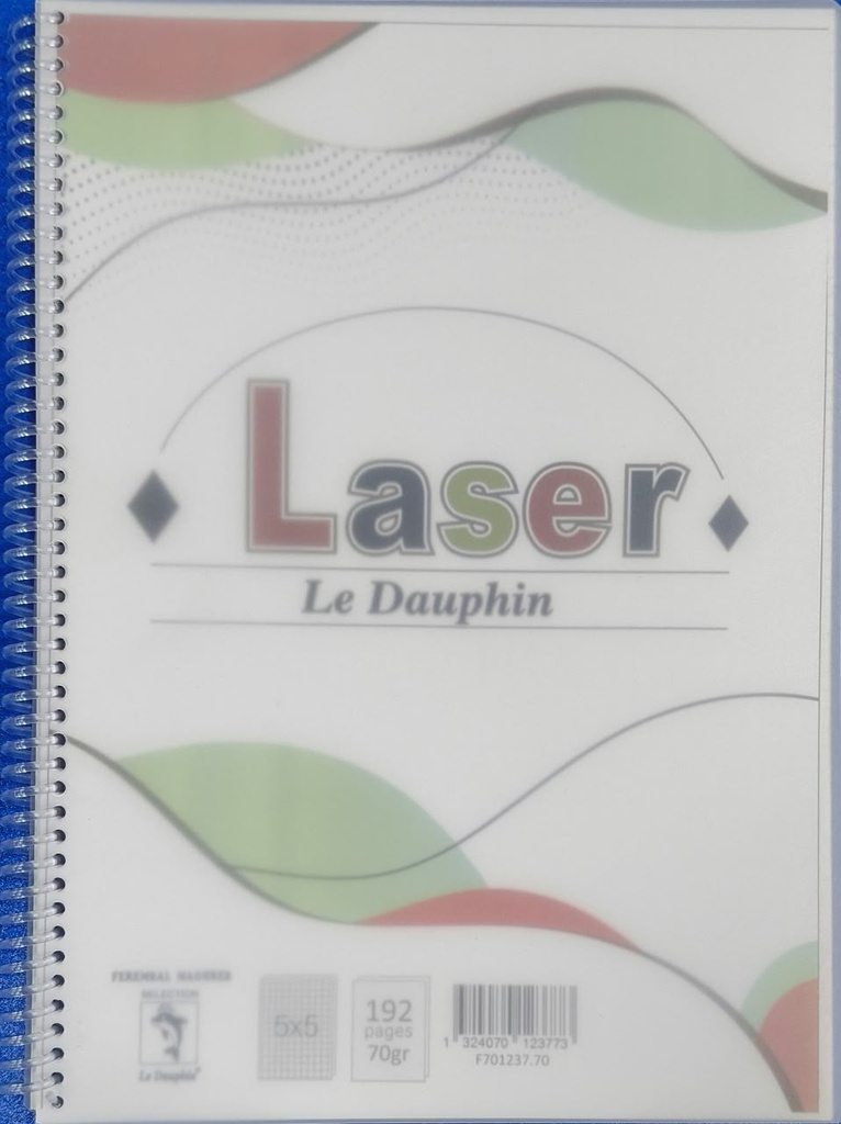 Cahier Spirale 192 Pages 5*5 A4 Dauphin