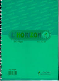 Cahier 140p A4 Horizon