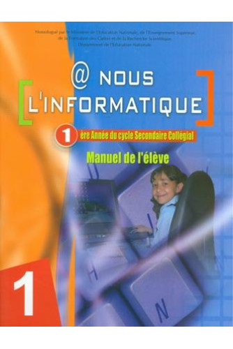 [AR0001409] A nous l informatique 1.ac