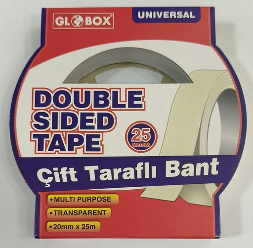 [AR0002537] Adhesif Double Face 20mmX25m Globox
