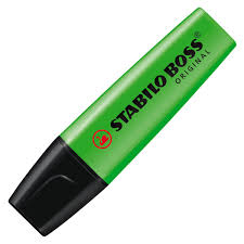 [AR0002926] Fluorescent Stabilo Boss Vert